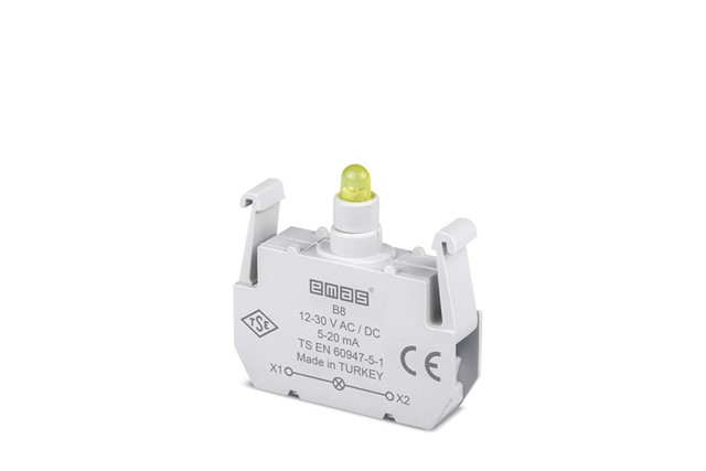 Spare Part with LED 12-30V AC/DC Yellow Illumination Block